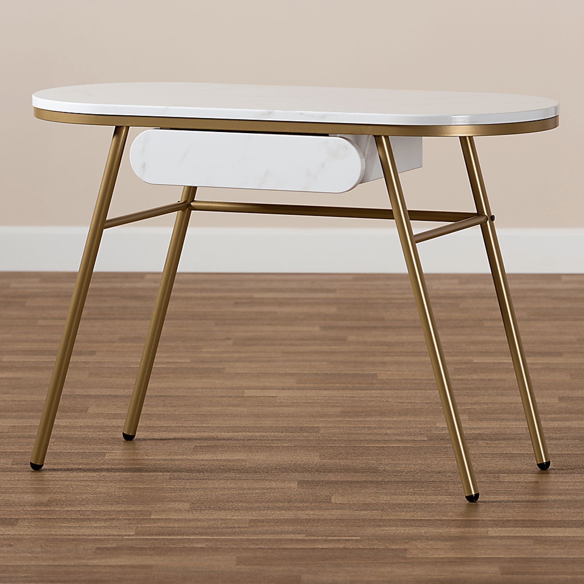 Neibur White Sofa Table - Image 8