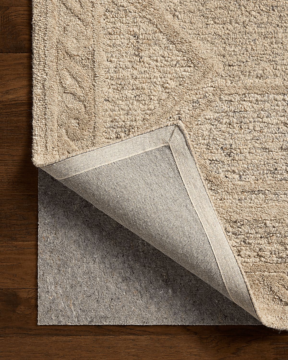 Neila Beige Wool Fabric Rug | Rooms to Go