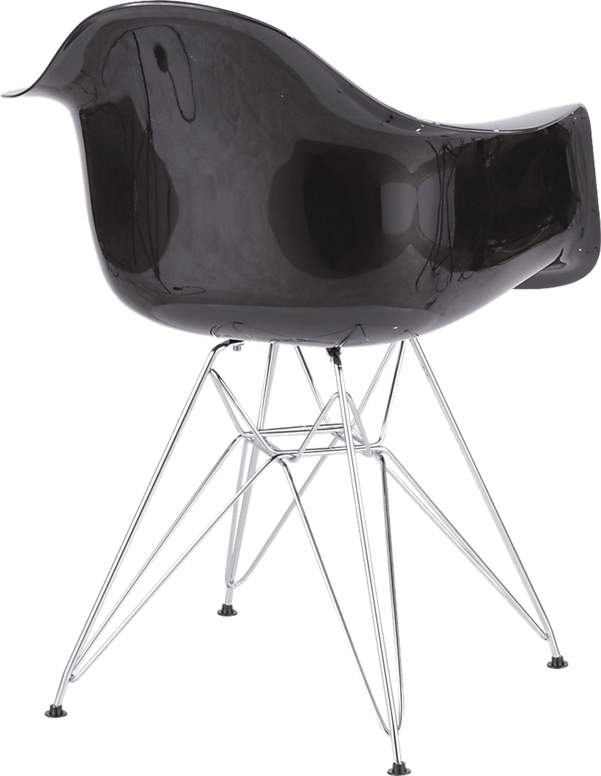 Nelamere Black Chrome Accent Chair - Image 2