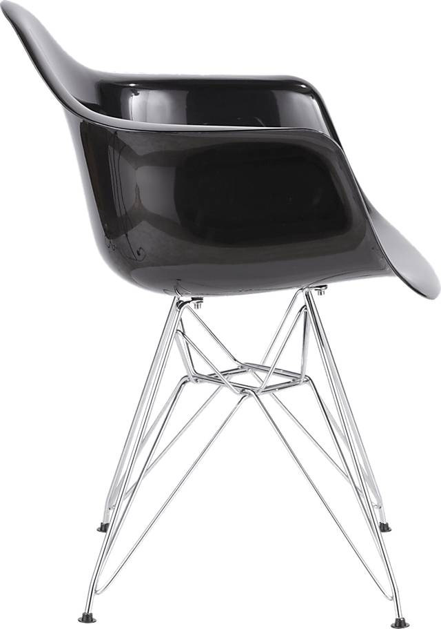 Nelamere Black Chrome Accent Chair - Thumbnail - Image 4