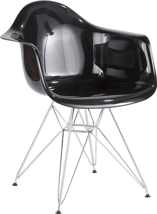 Nelamere Black Chrome Accent Chair - Thumbnail - Image 1