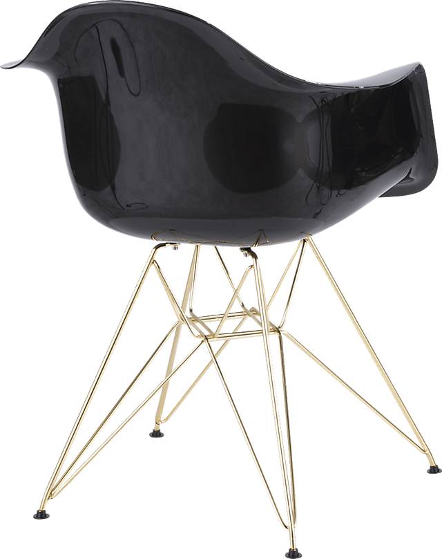 Nelamere Black Gold Accent Chair - Thumbnail - Image 2
