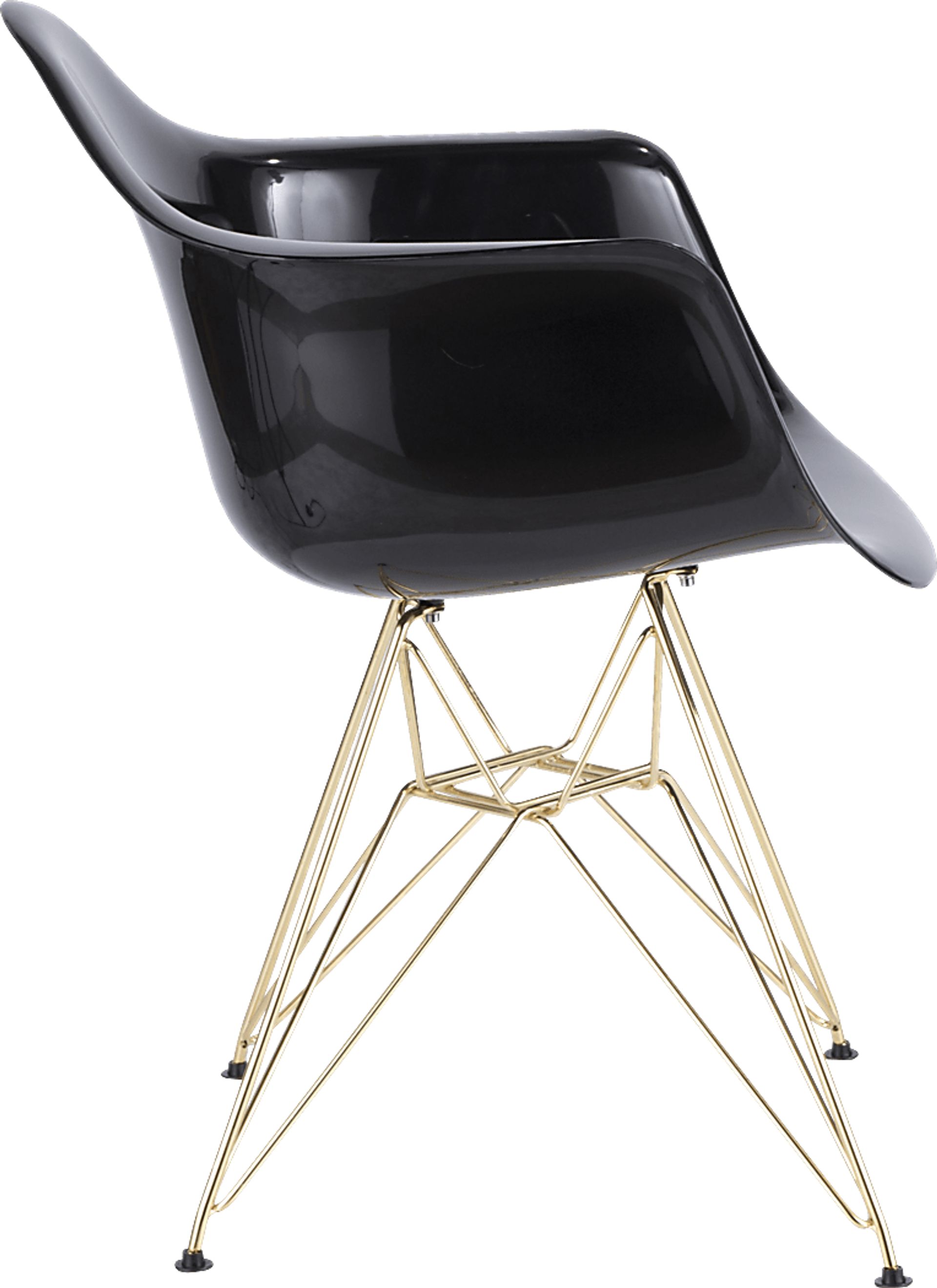 Nelamere Black Gold Accent Chair - Image 4