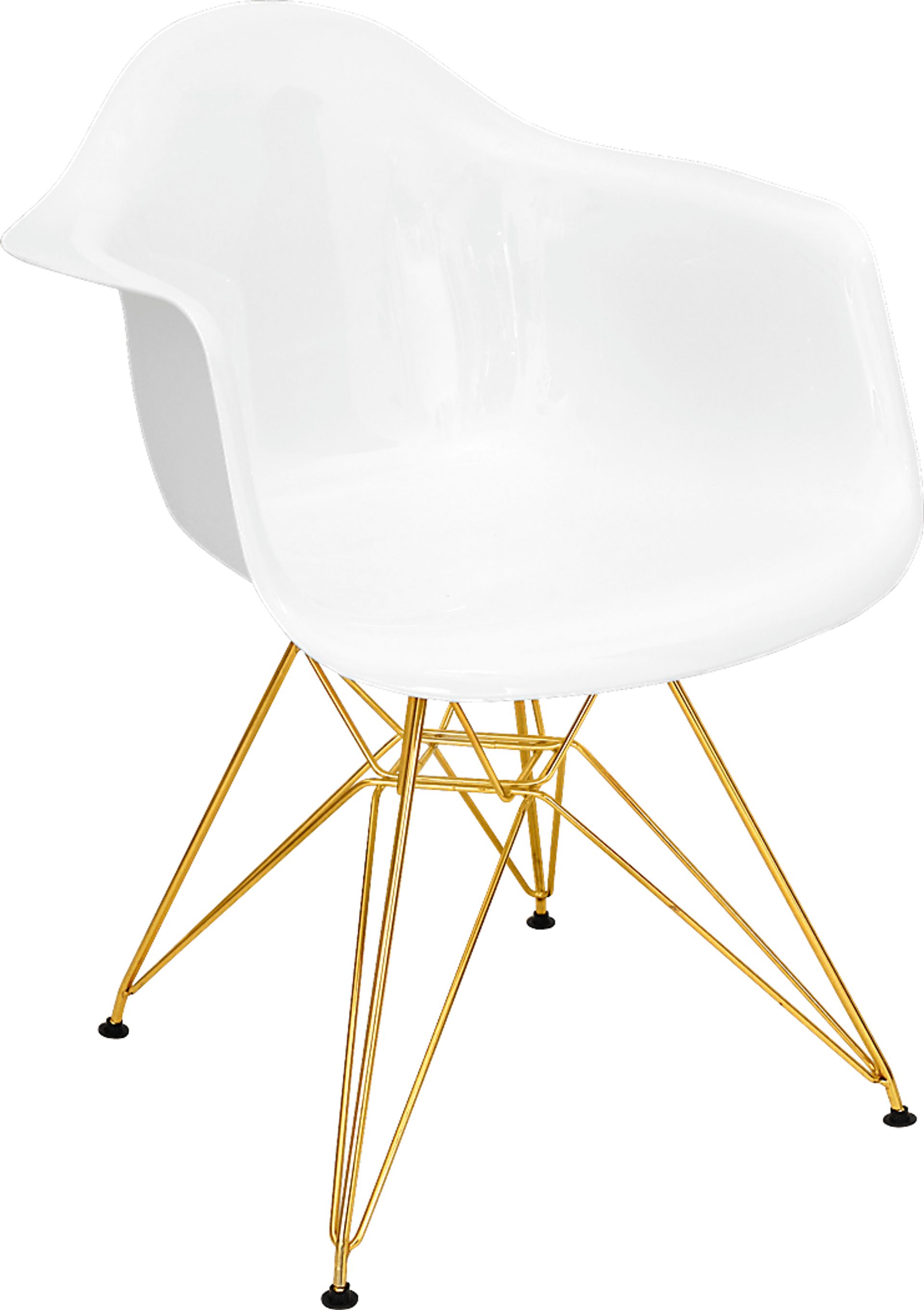 Nelamere White Gold Accent Chair - Image 1