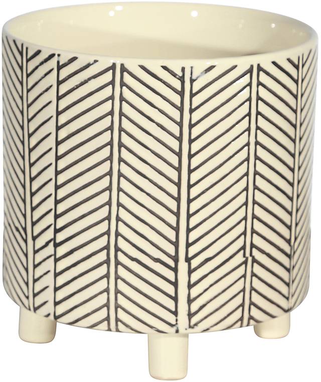 Nelems White Planter, Set of 2 - Thumbnail - Image 3