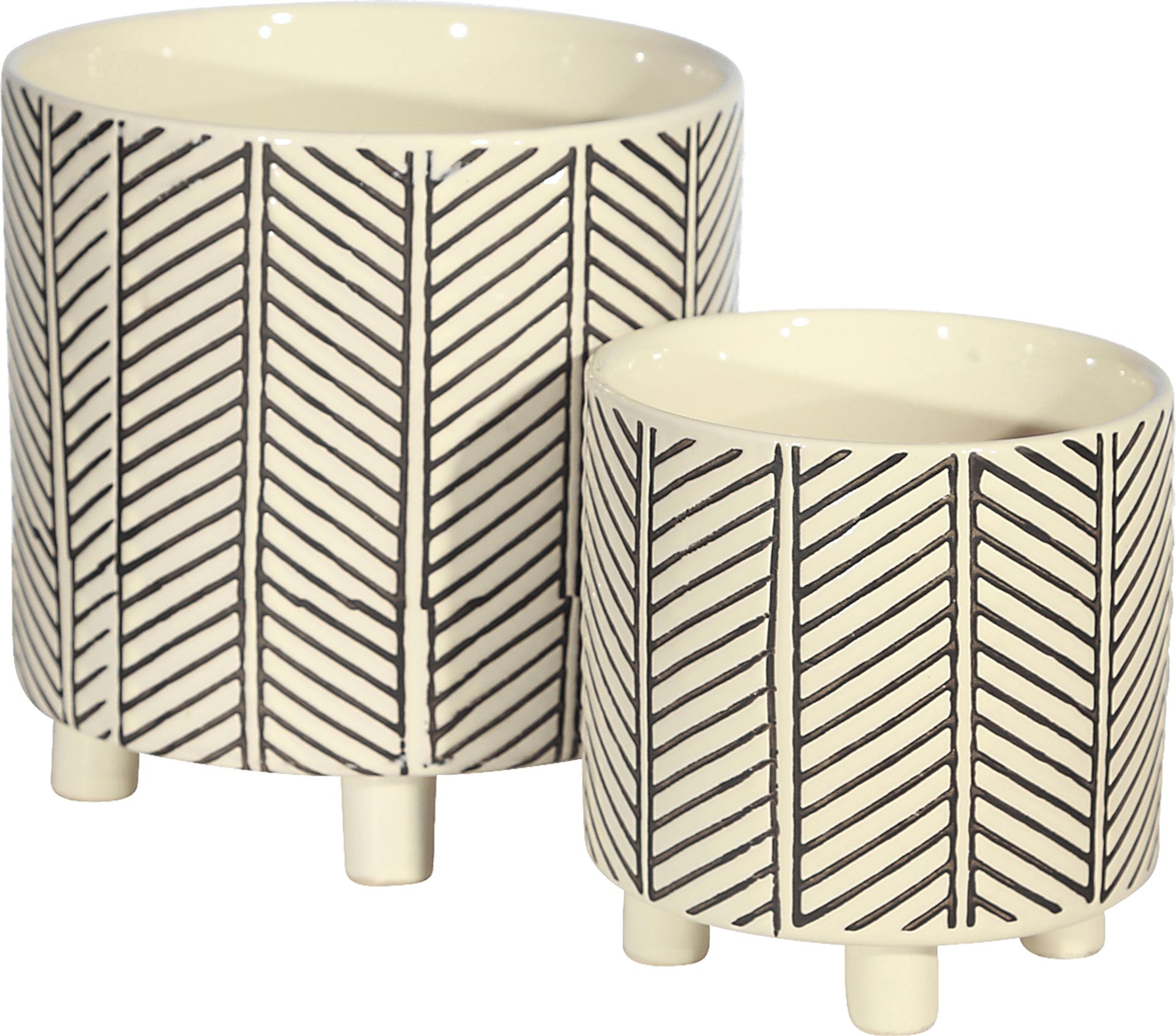 Nelems White Planter, Set of 2 - Image 1