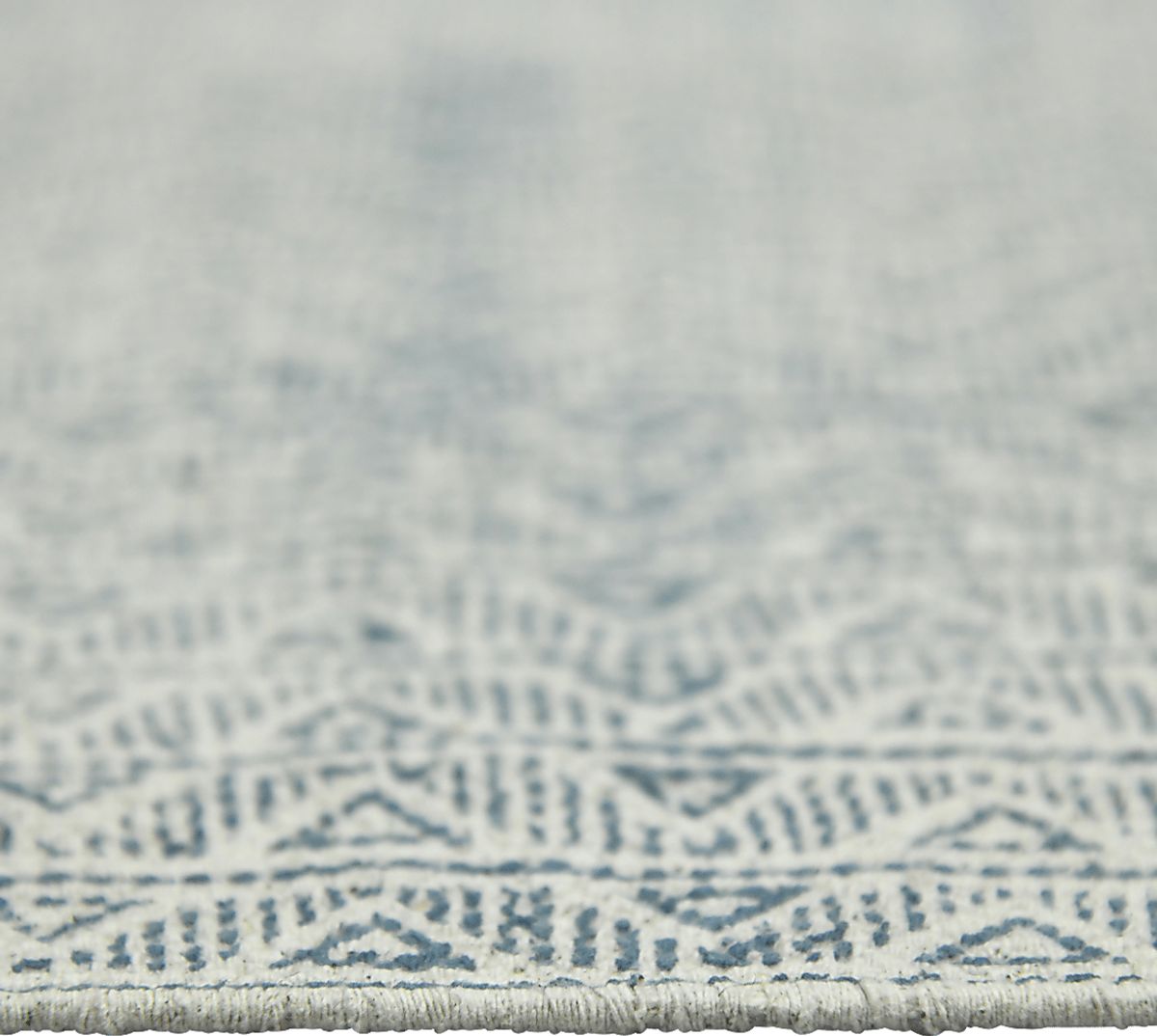 Nelfa Blue Cotton Fabric Rugs | Rooms to Go