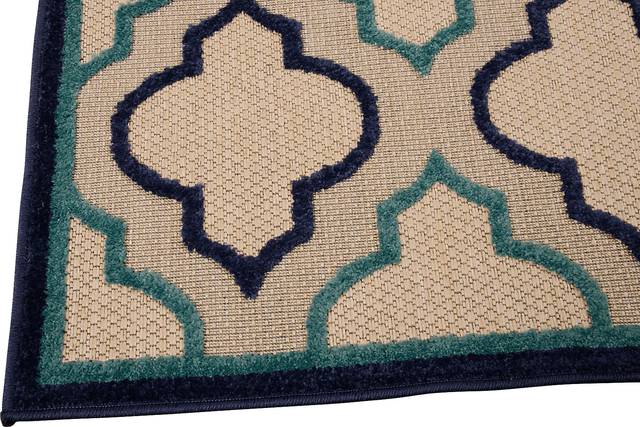 Nelinda Navy 8' x 11' Indoor/Outdoor Rug - Thumbnail - Image 2