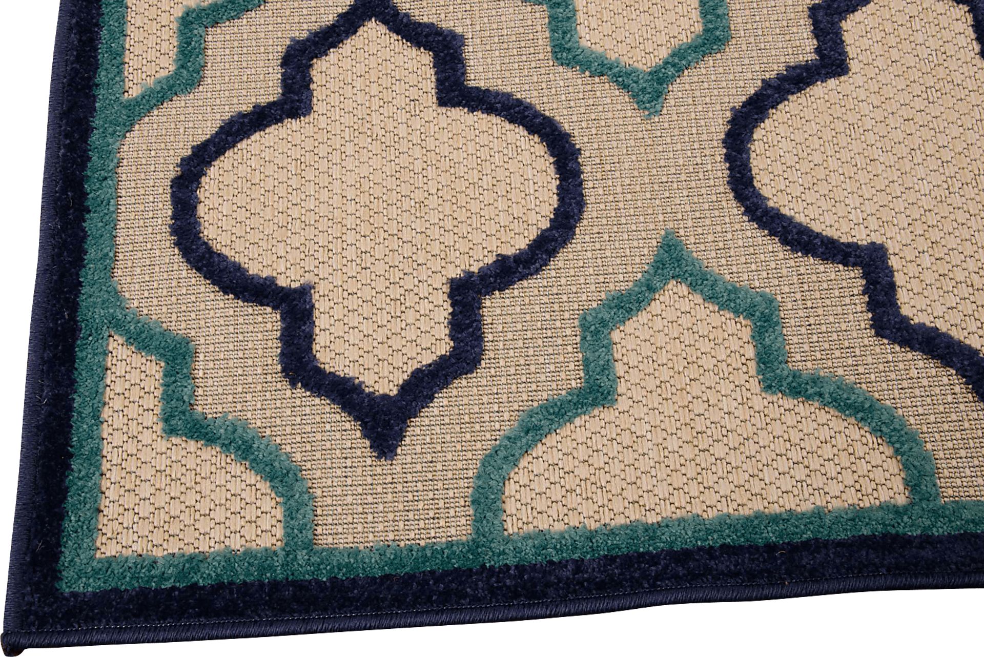 Nelinda Navy 8' x 11' Indoor/Outdoor Rug - Image 2
