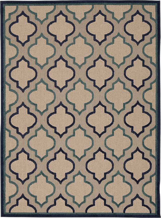 Nelinda Navy 8' x 11' Indoor/Outdoor Rug - Thumbnail - Image 1