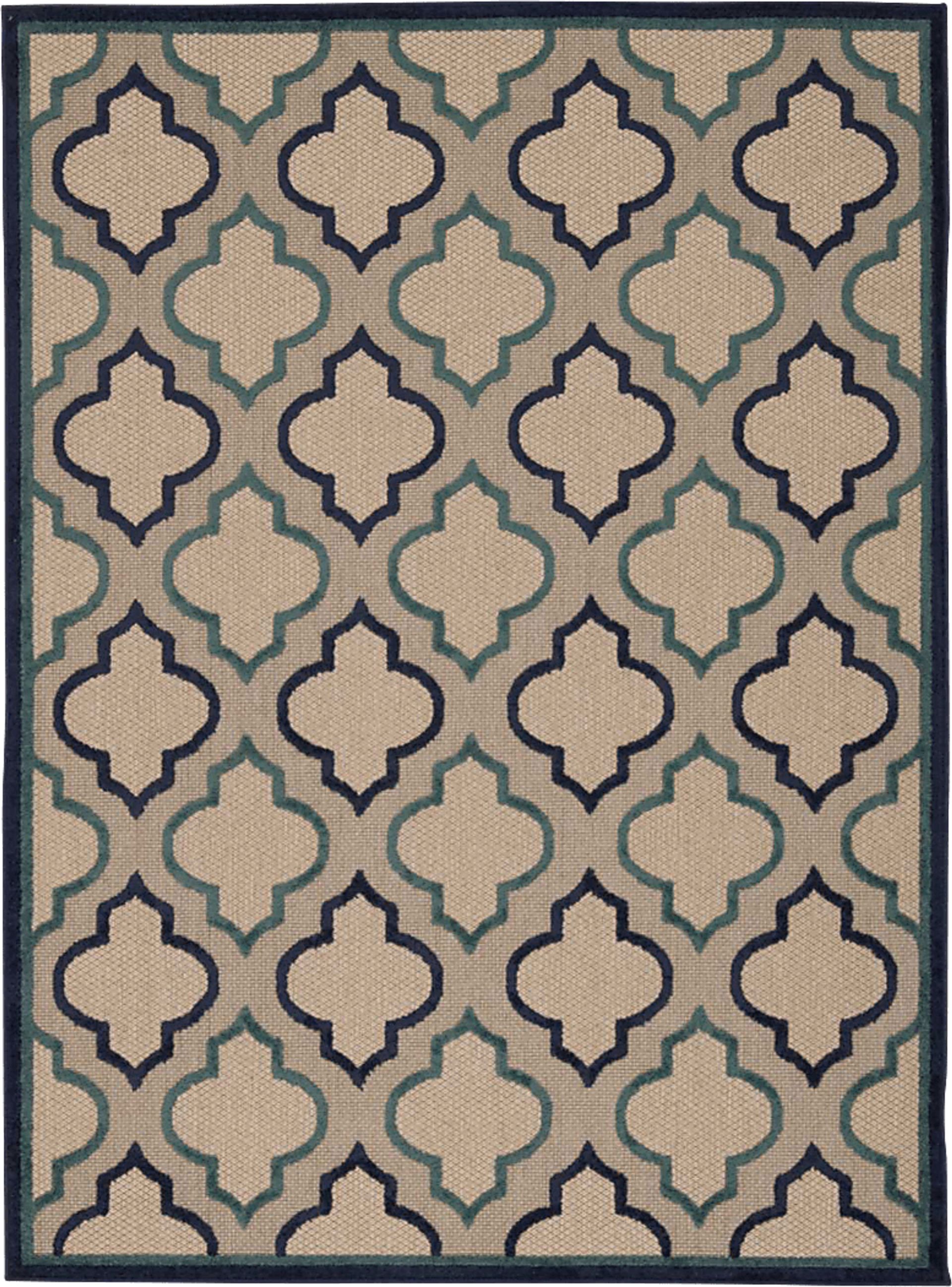 Nelinda Navy 8' x 11' Indoor/Outdoor Rug - Image 1
