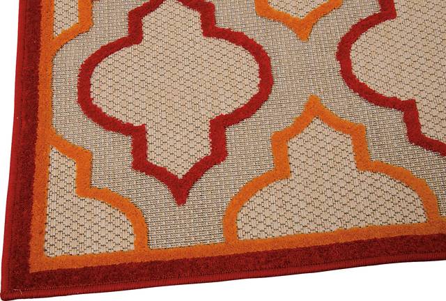 Nelinda Red 8' x 11' Indoor/Outdoor Rug - Thumbnail - Image 2