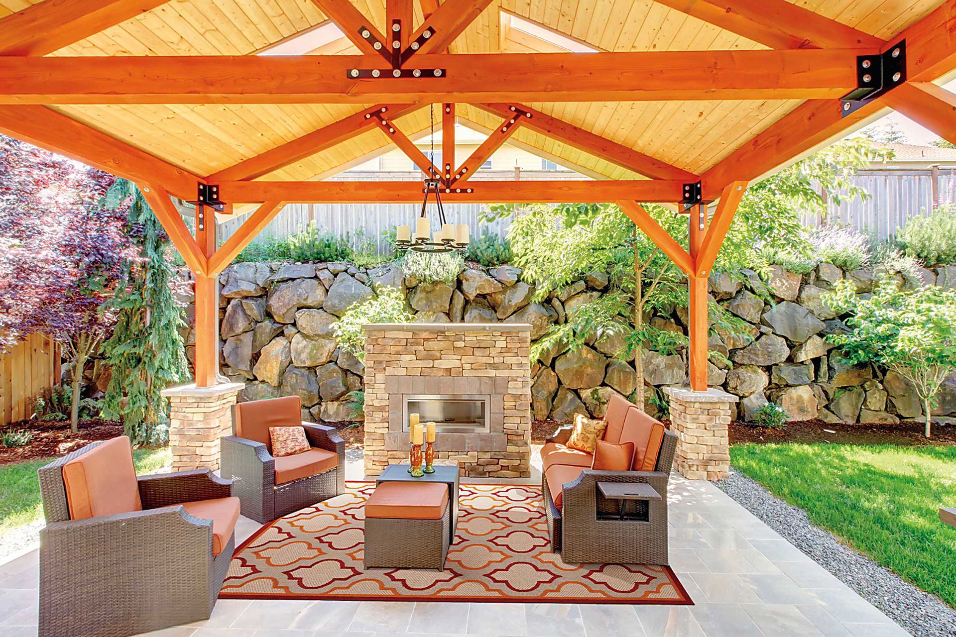 Nelinda Red 8' x 11' Indoor/Outdoor Rug - Image 3