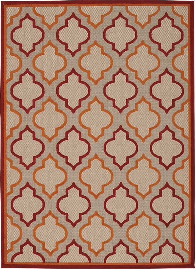 Nelinda Red 8' x 11' Indoor/Outdoor Rug - Thumbnail - Image 1