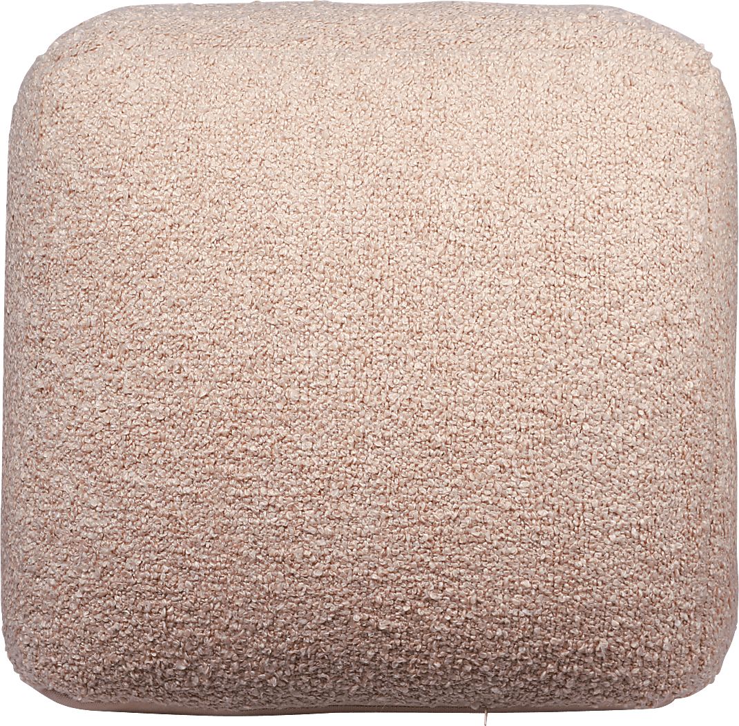 Nelior Beige Pouf