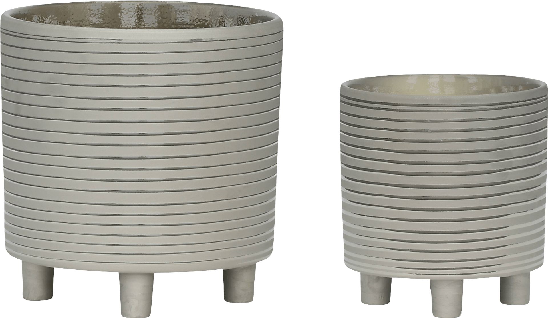 Nellda Silver Planter, Set of 2 - Image 1