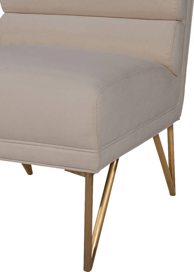 Nellie Elle Cream Accent Chair - Thumbnail - Image 4