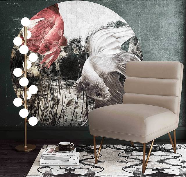 Nellie Elle Cream Accent Chair - Thumbnail - Image 6