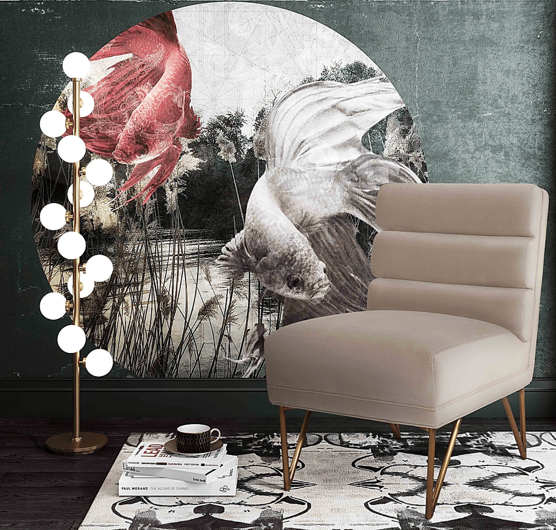 Nellie Elle Cream Accent Chair - Image 6