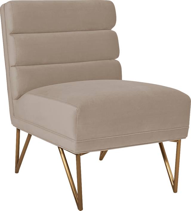 Nellie Elle Cream Accent Chair - Thumbnail - Image 1