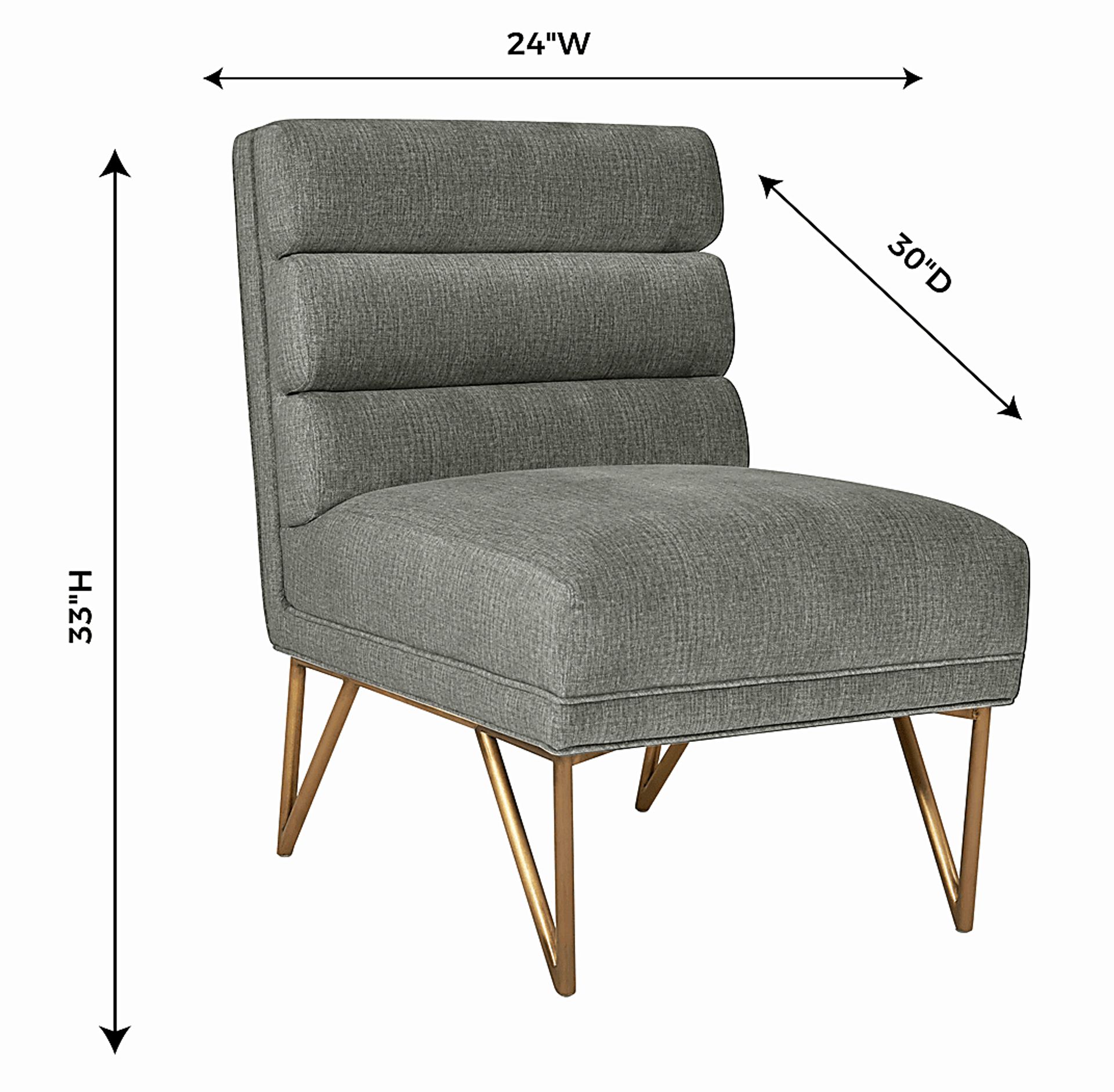 Nellie Elle Gray Accent Chair - Image 5