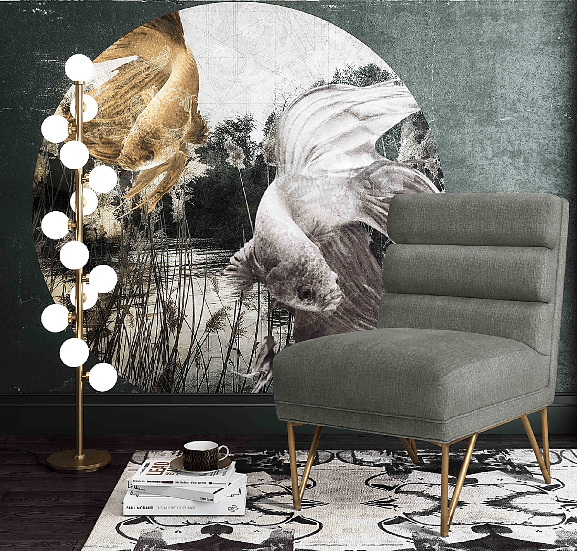 Nellie Elle Gray Accent Chair - Image 6