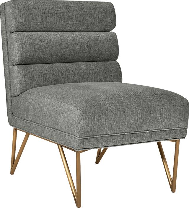 Nellie Elle Gray Accent Chair - Thumbnail - Image 1