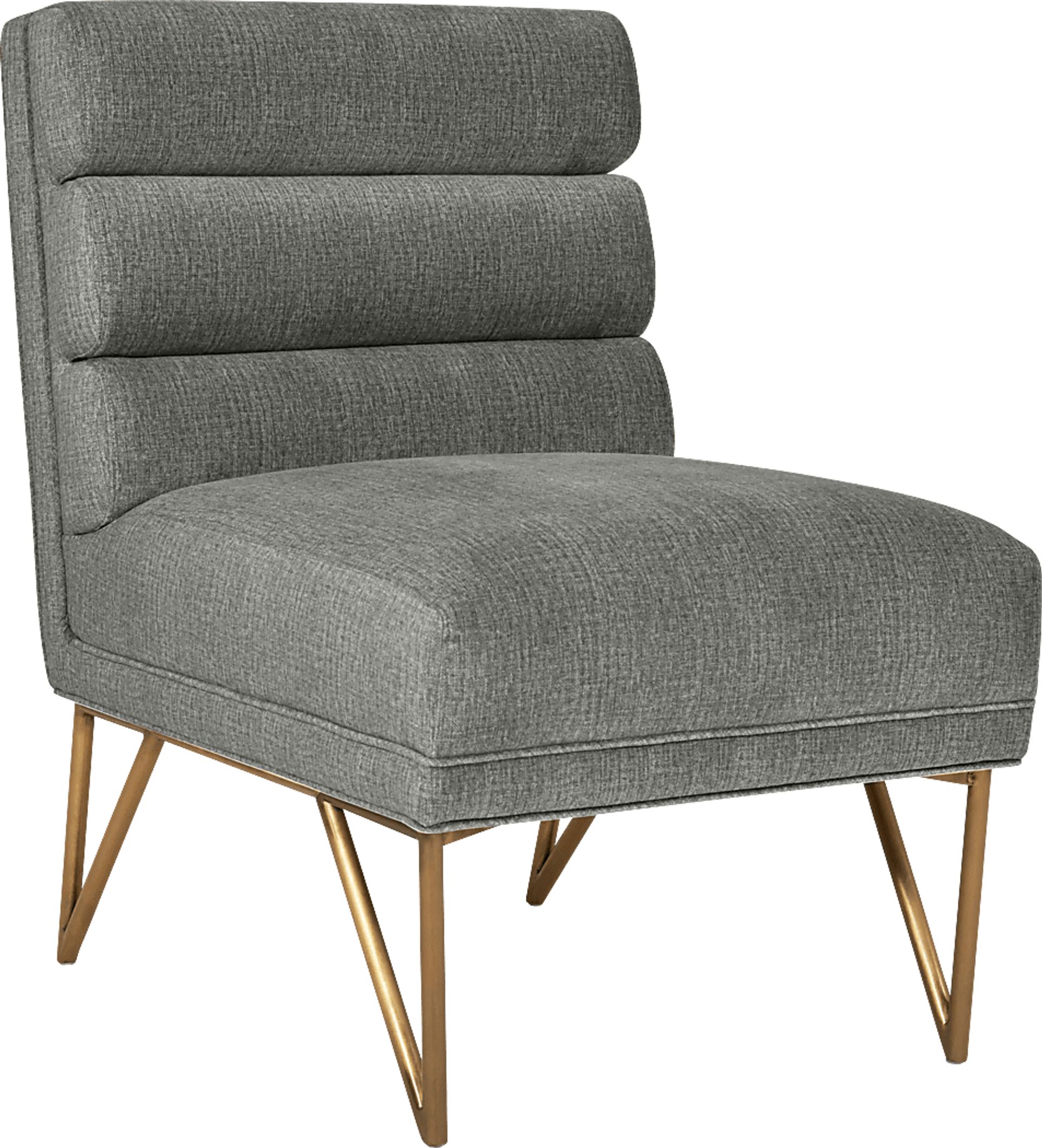 Nellie Elle Gray Accent Chair - Image 1