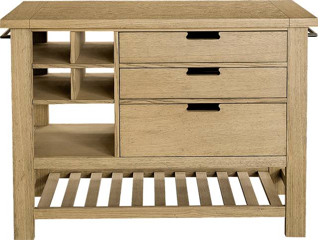 Nelligan Brown Kitchen Cart - Thumbnail - Image 2