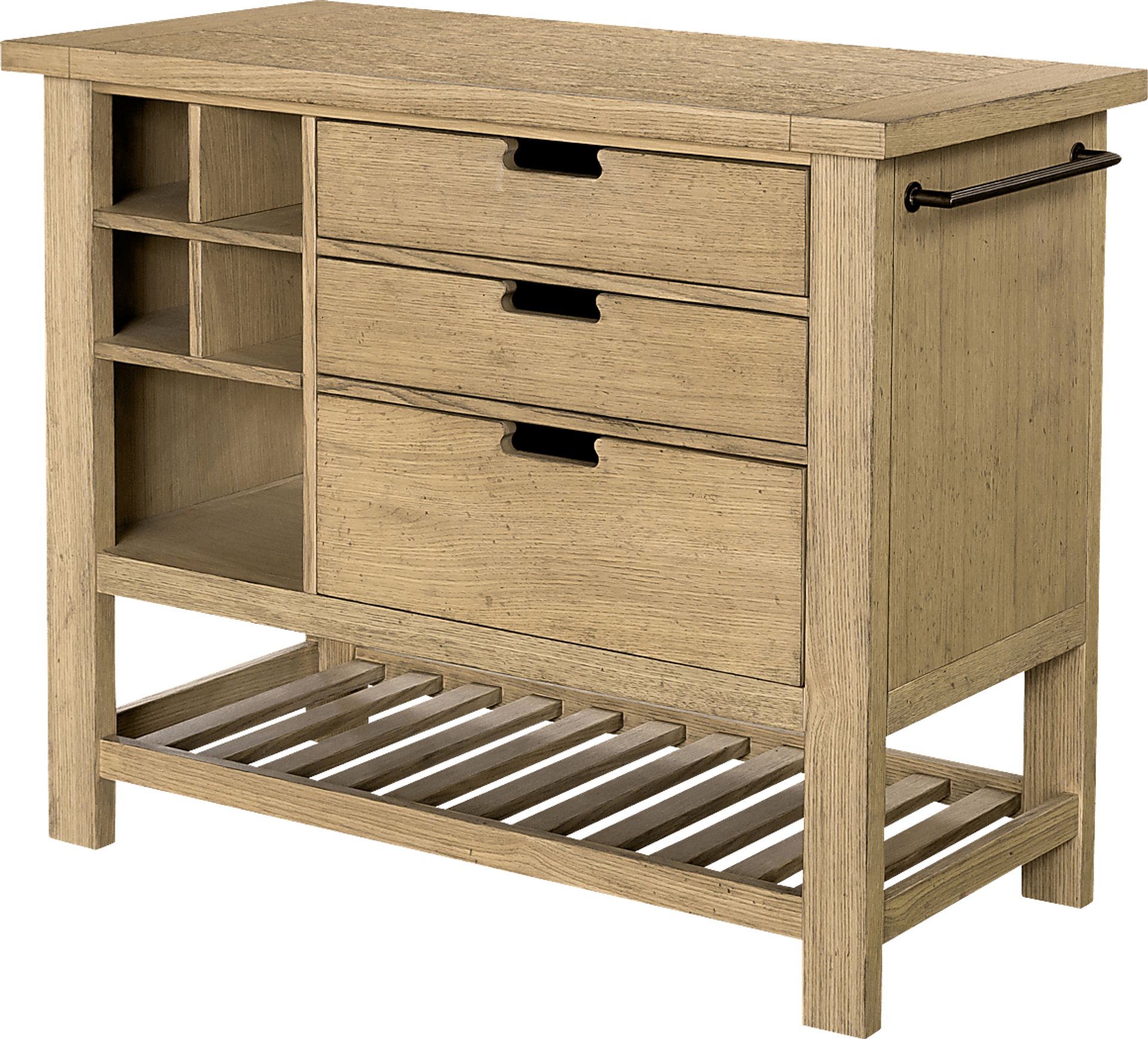 Nelligan Brown Kitchen Cart - Image 3