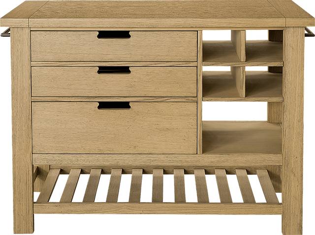 Nelligan Brown Kitchen Cart - Thumbnail - Image 4
