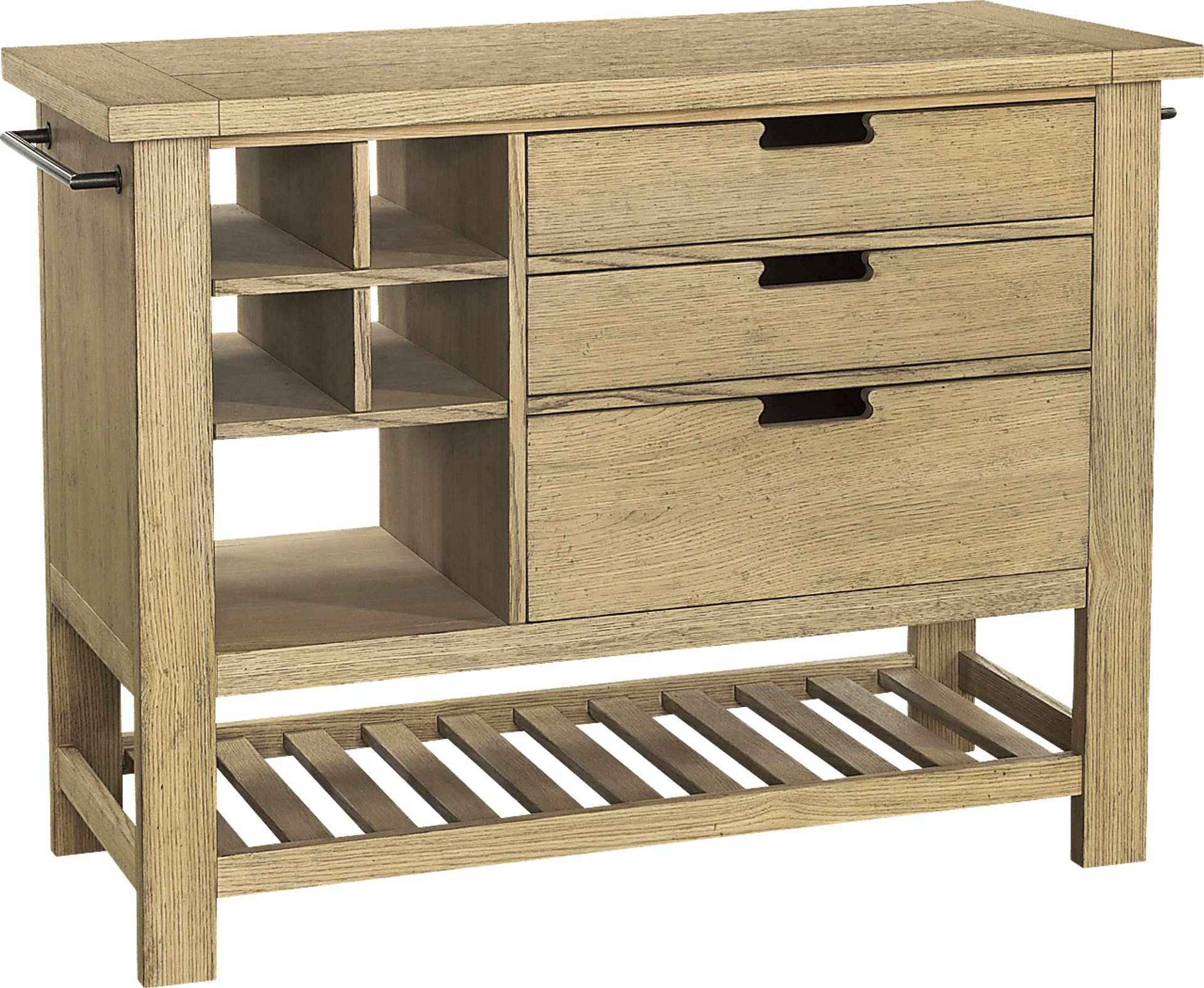Nelligan Brown Kitchen Cart - Image 1