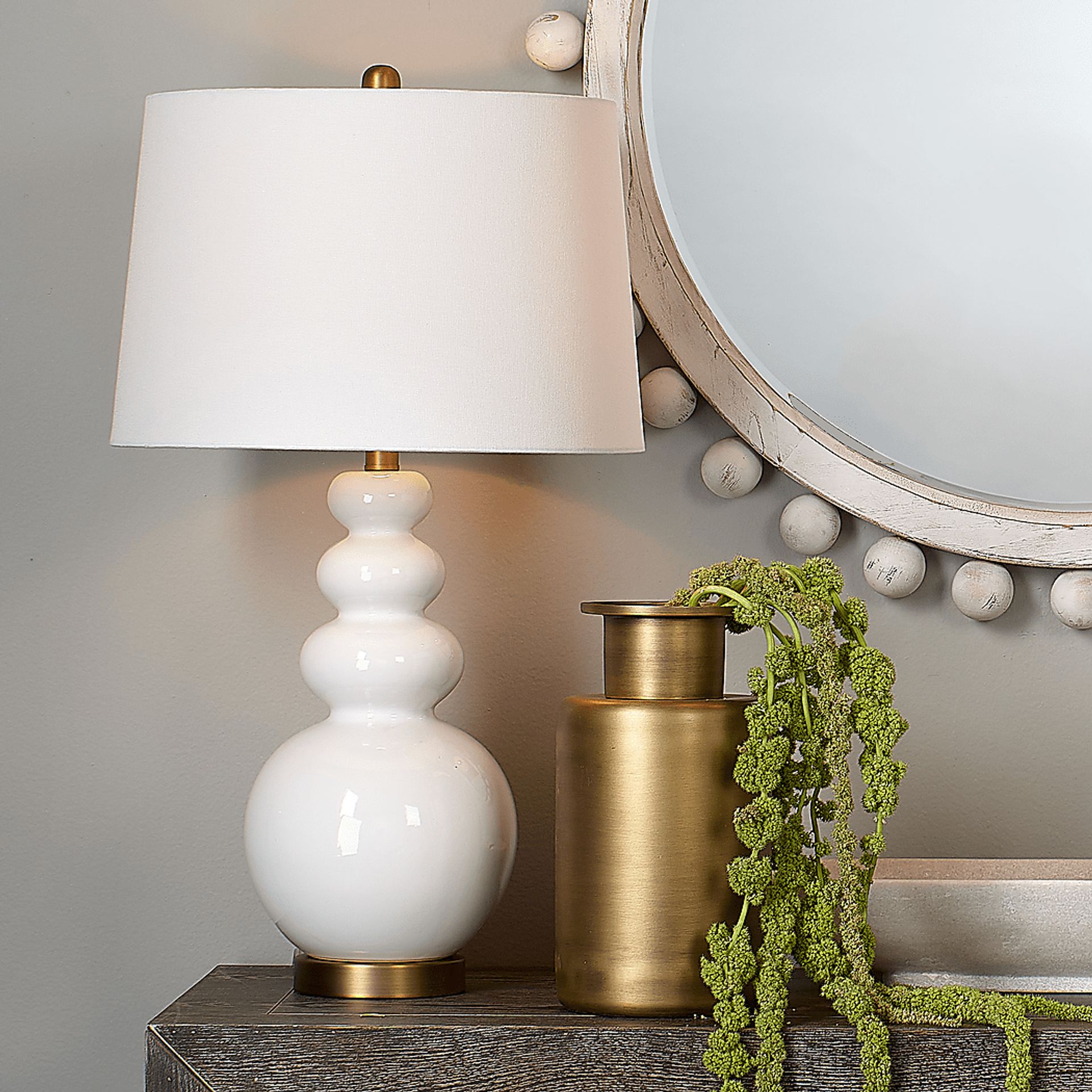 Nelly Oaks White Lamp - Image 2