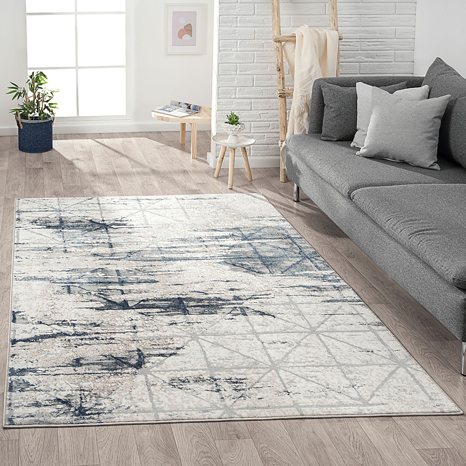 Nelornas Light Gray 5' x 7' Rug - Image 2