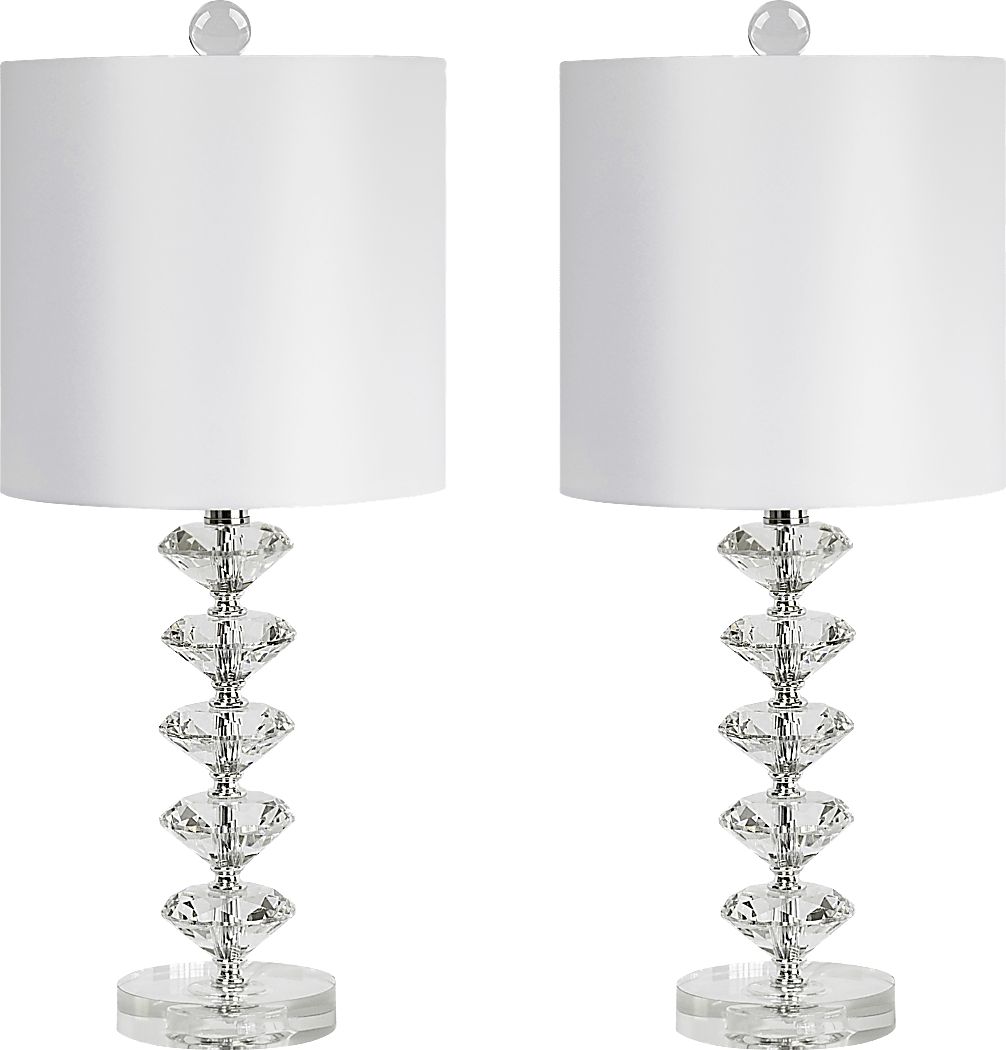 Neloula Road Clear Table Lamps, Set of 2