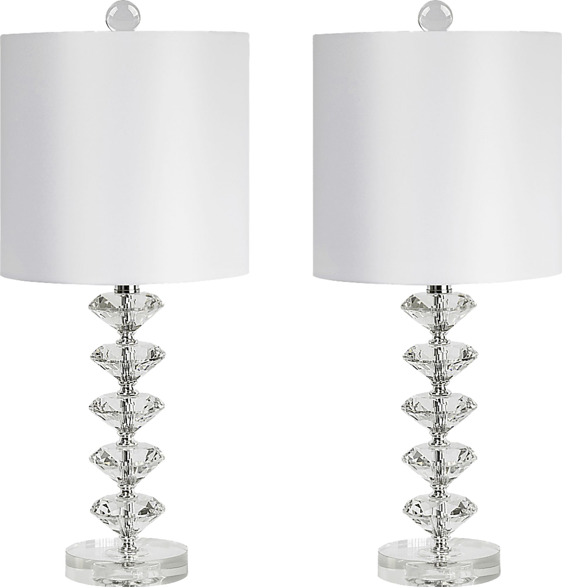Neloula Road Clear Table Lamps, Set of 2 - Image 1