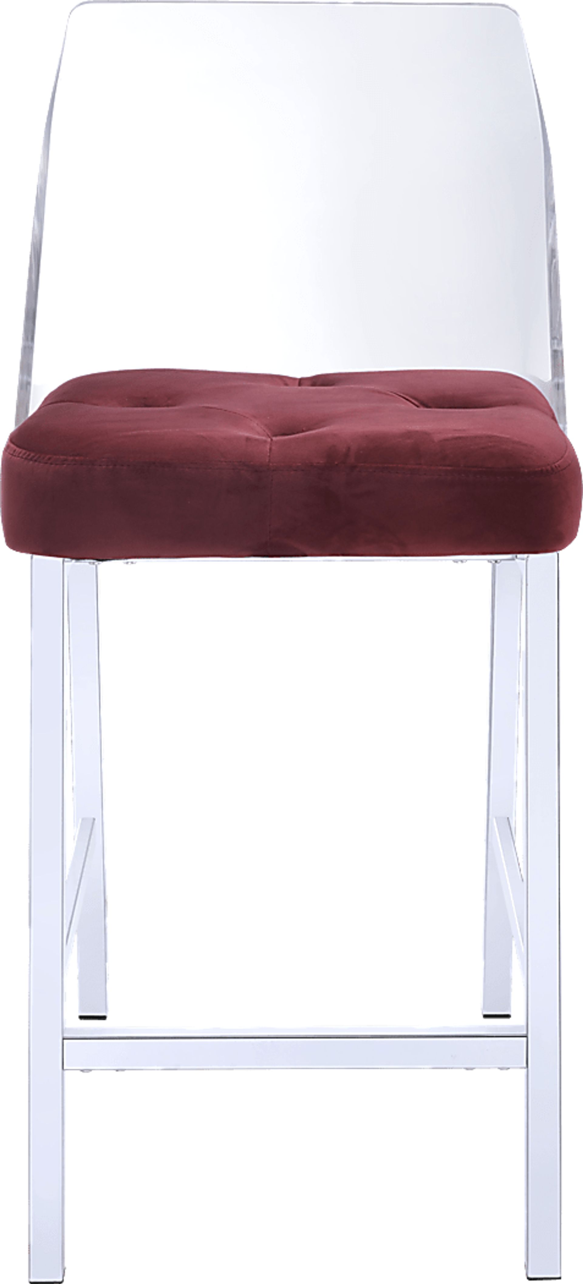 Nelton Burgundy Counter Height Stool (Set of 2) - Image 2