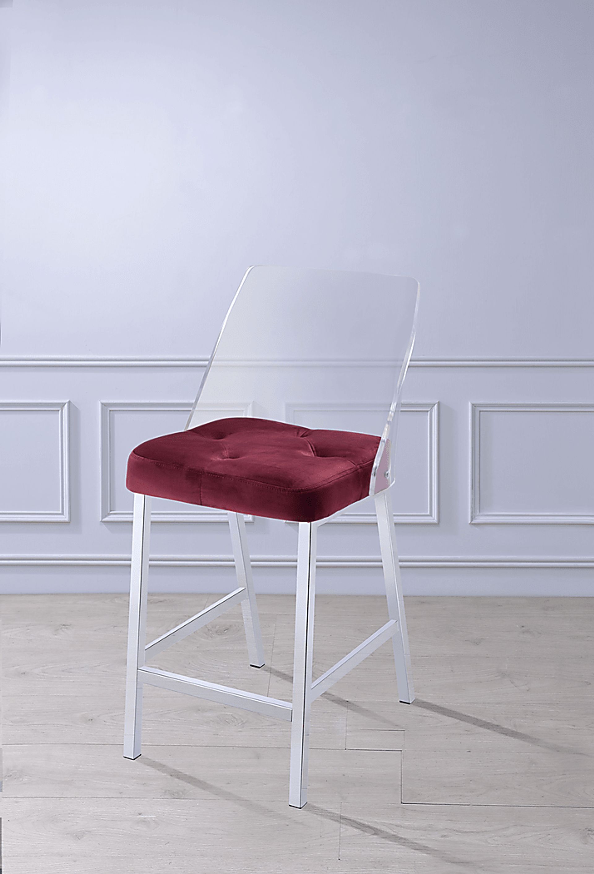 Nelton Burgundy Counter Height Stool (Set of 2) - Image 4