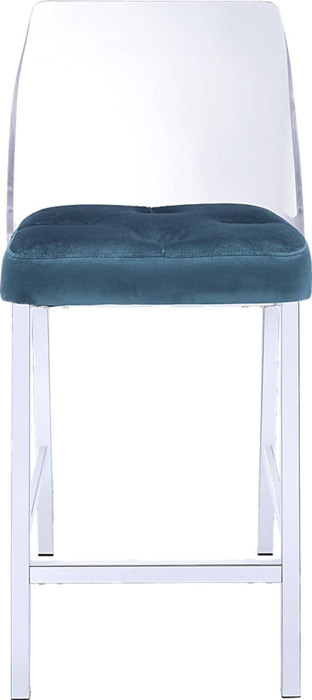 Nelton Teal Counter Height Stool (Set of 2) - Thumbnail - Image 2