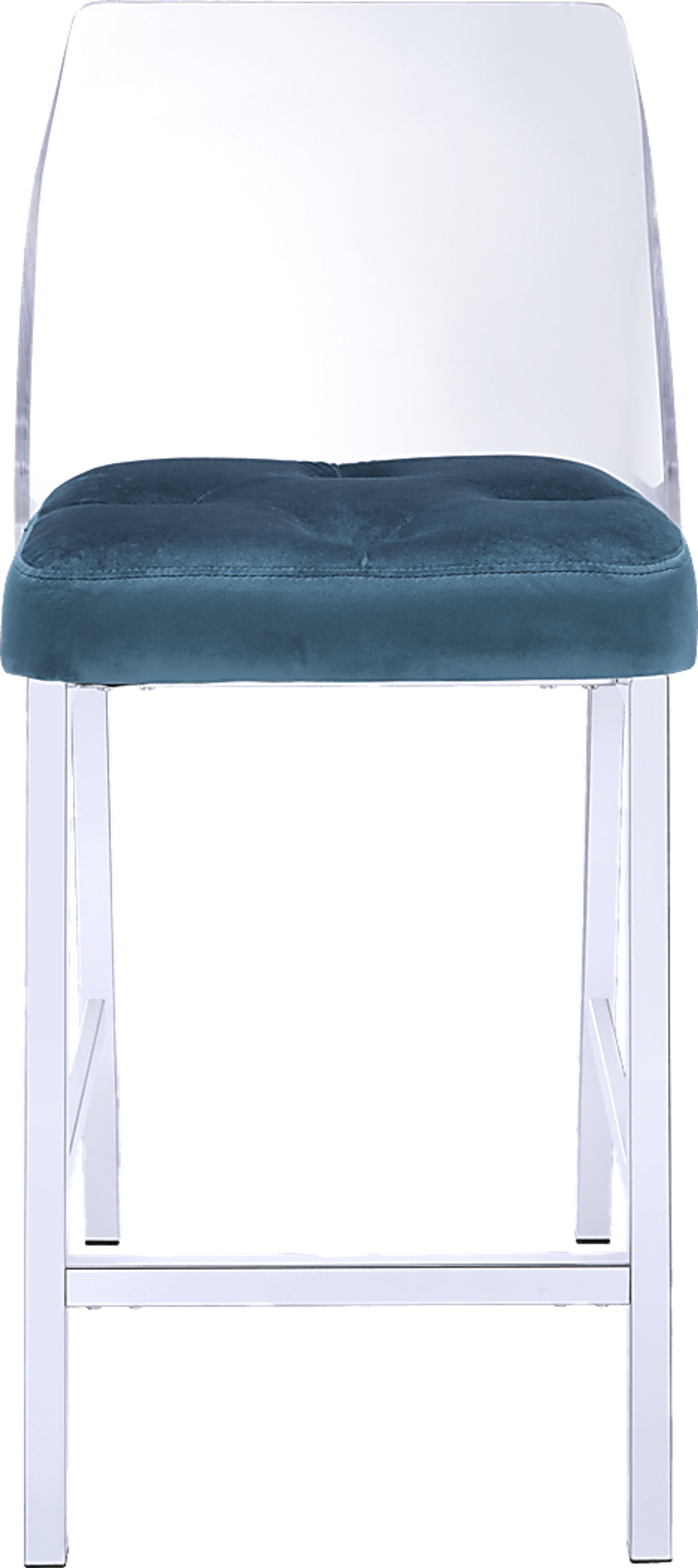 Nelton Teal Counter Height Stool (Set of 2) - Image 2
