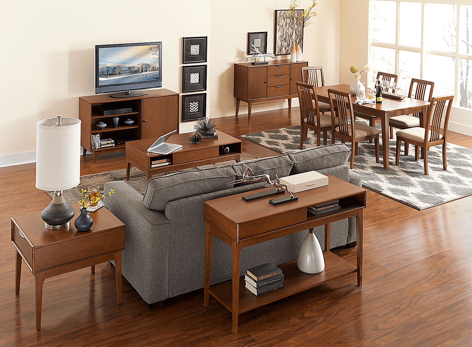 Nelwood Brown Sofa Table - Image 3