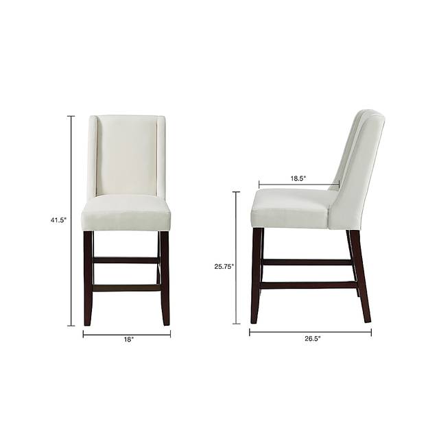 Nemard Cream Counter Height Stool - Thumbnail - Image 6