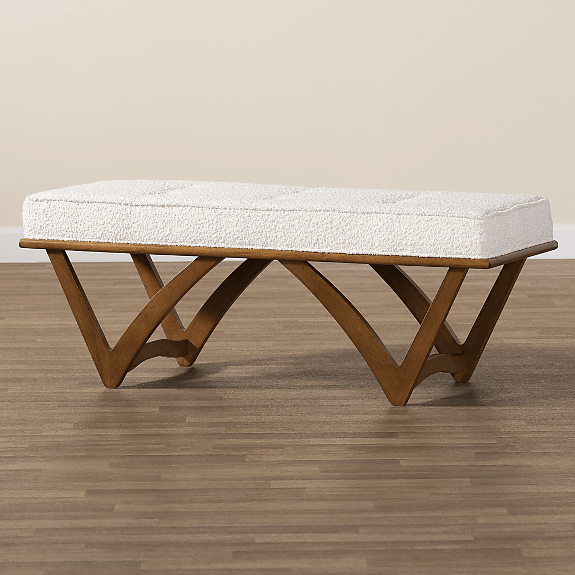 Nemasket Cream Accent Bench - Image 3