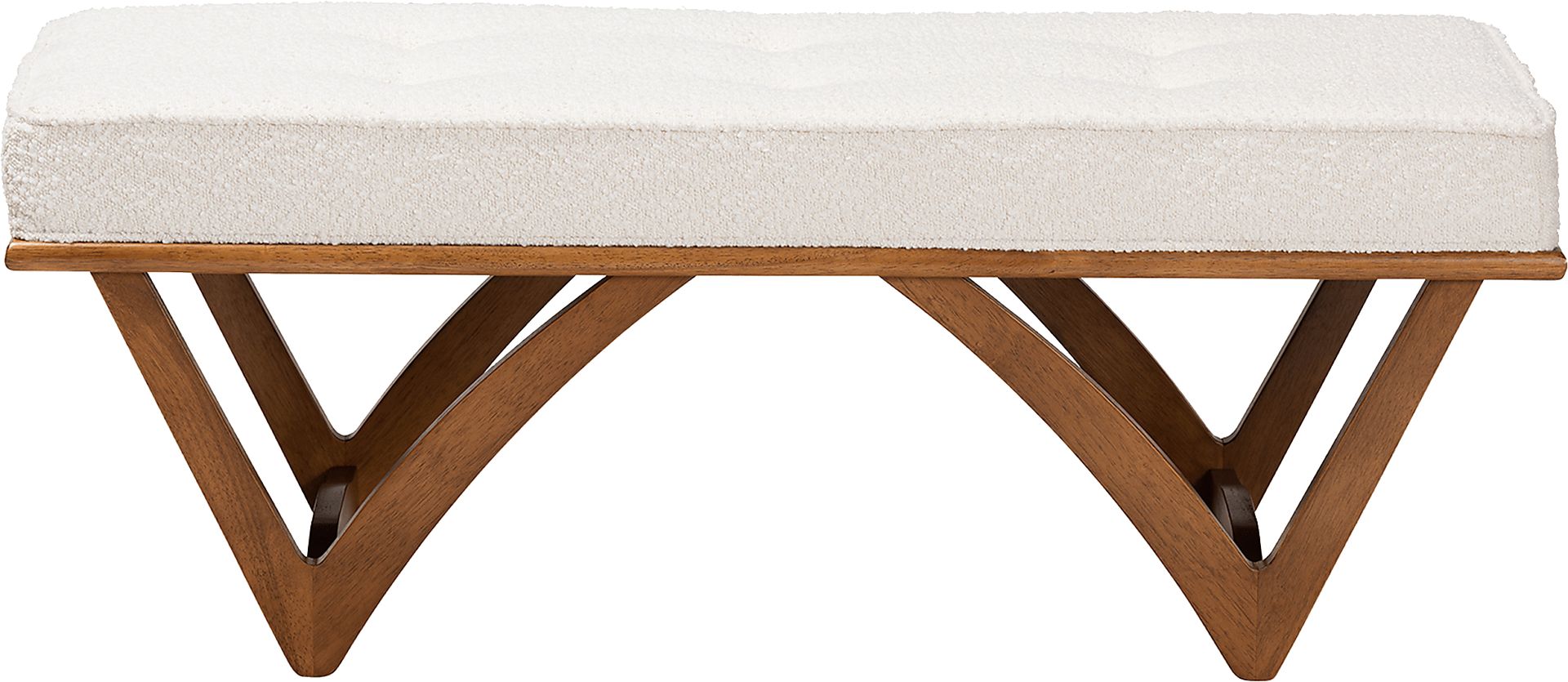 Nemasket Cream Accent Bench - Image 4