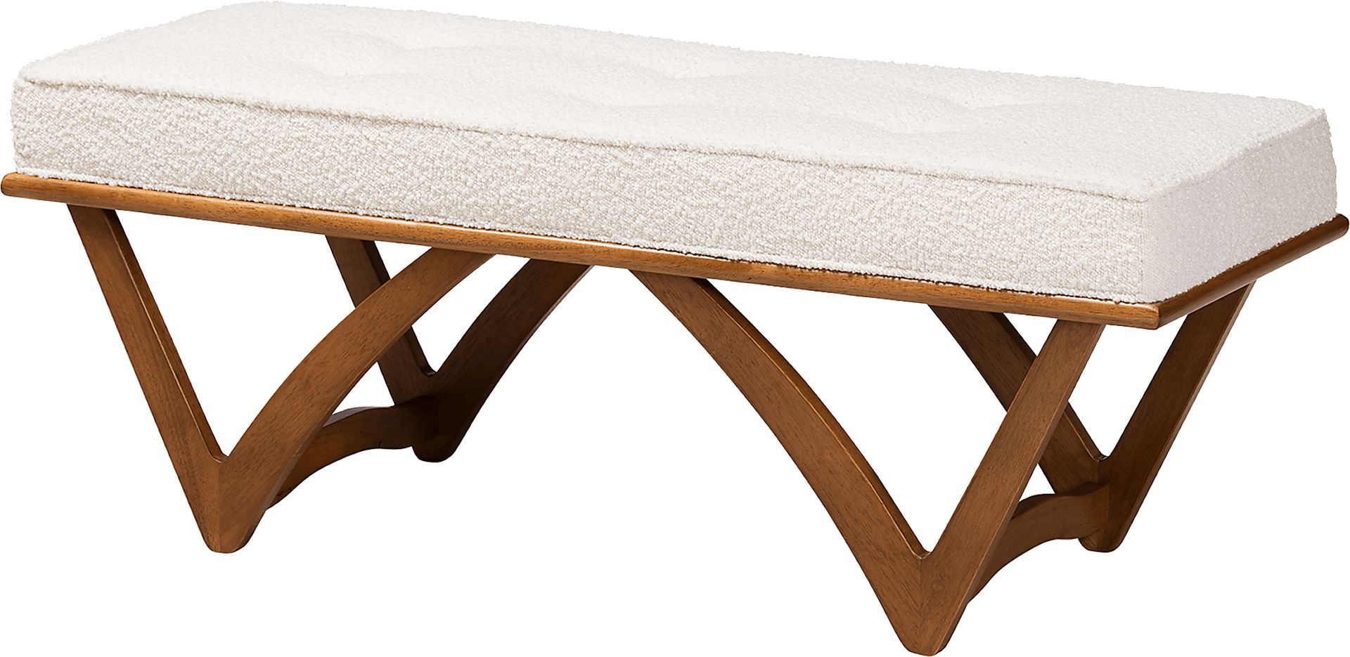 Nemasket Cream Accent Bench - Image 1