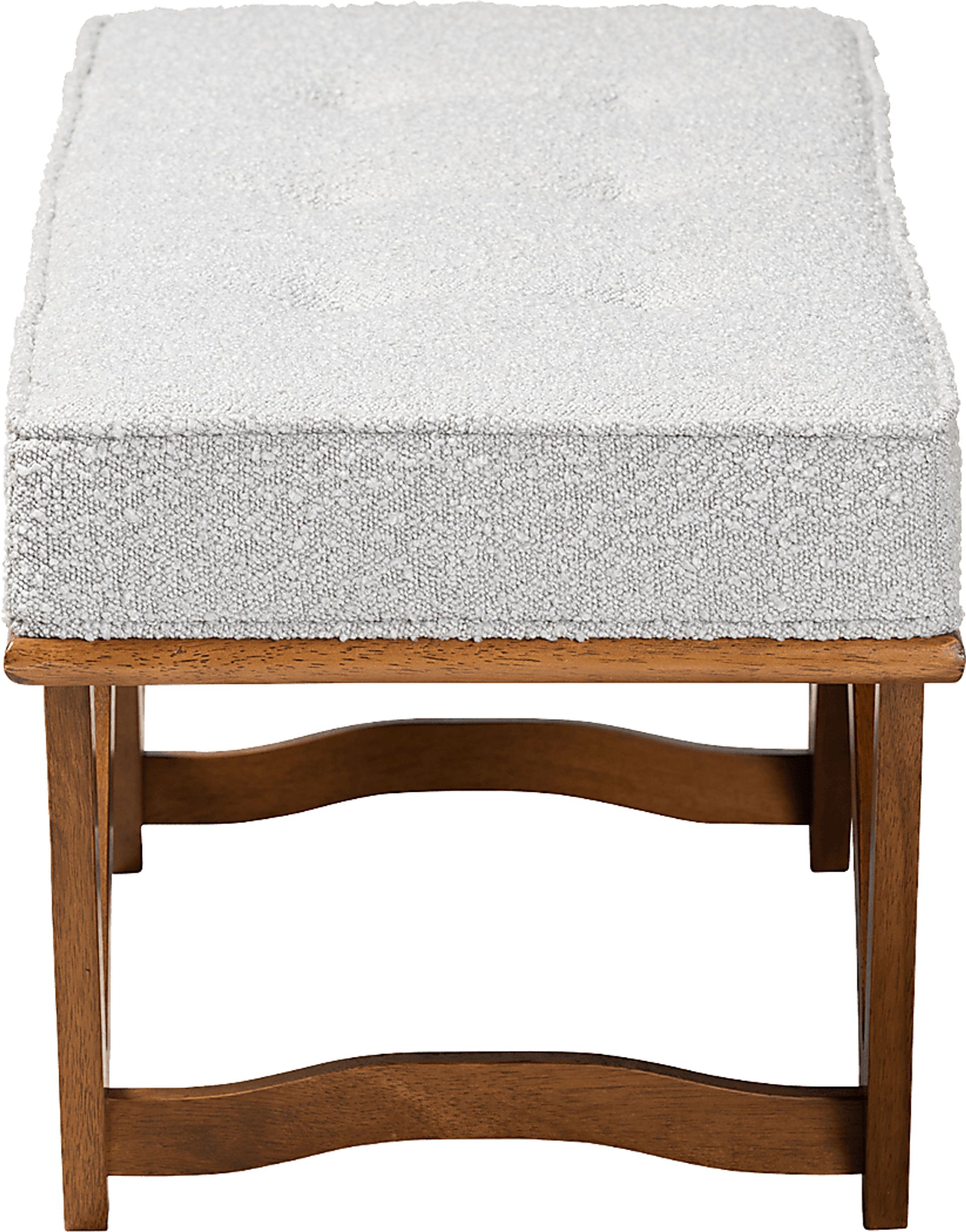 Nemasket Light Gray Accent Bench - Image 5