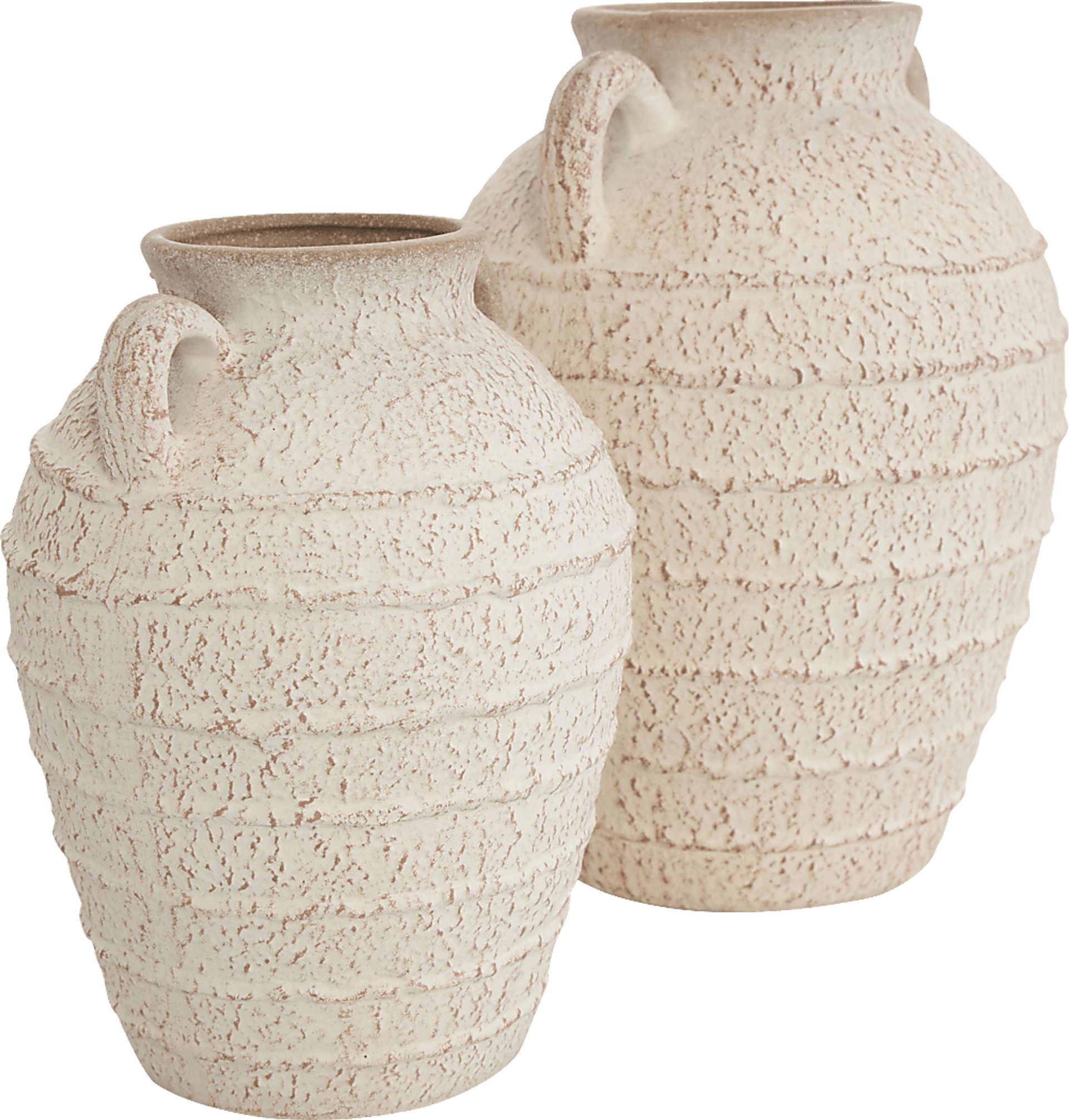 Nenori Cream Vase, Set of 2 - Image 7