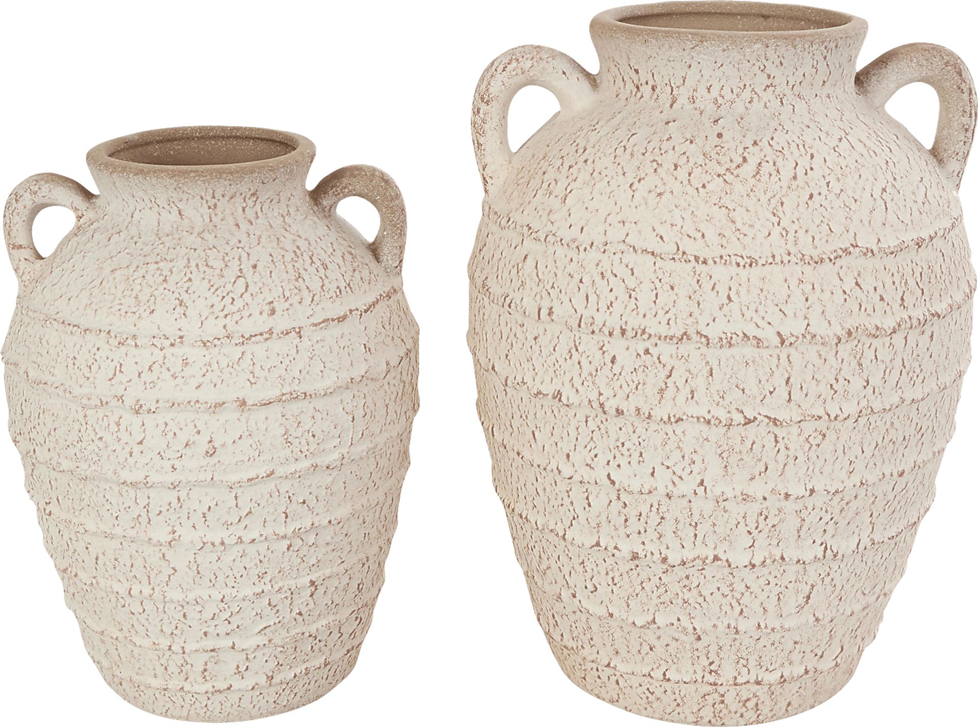 Nenori Cream Vase, Set of 2 - Image 1
