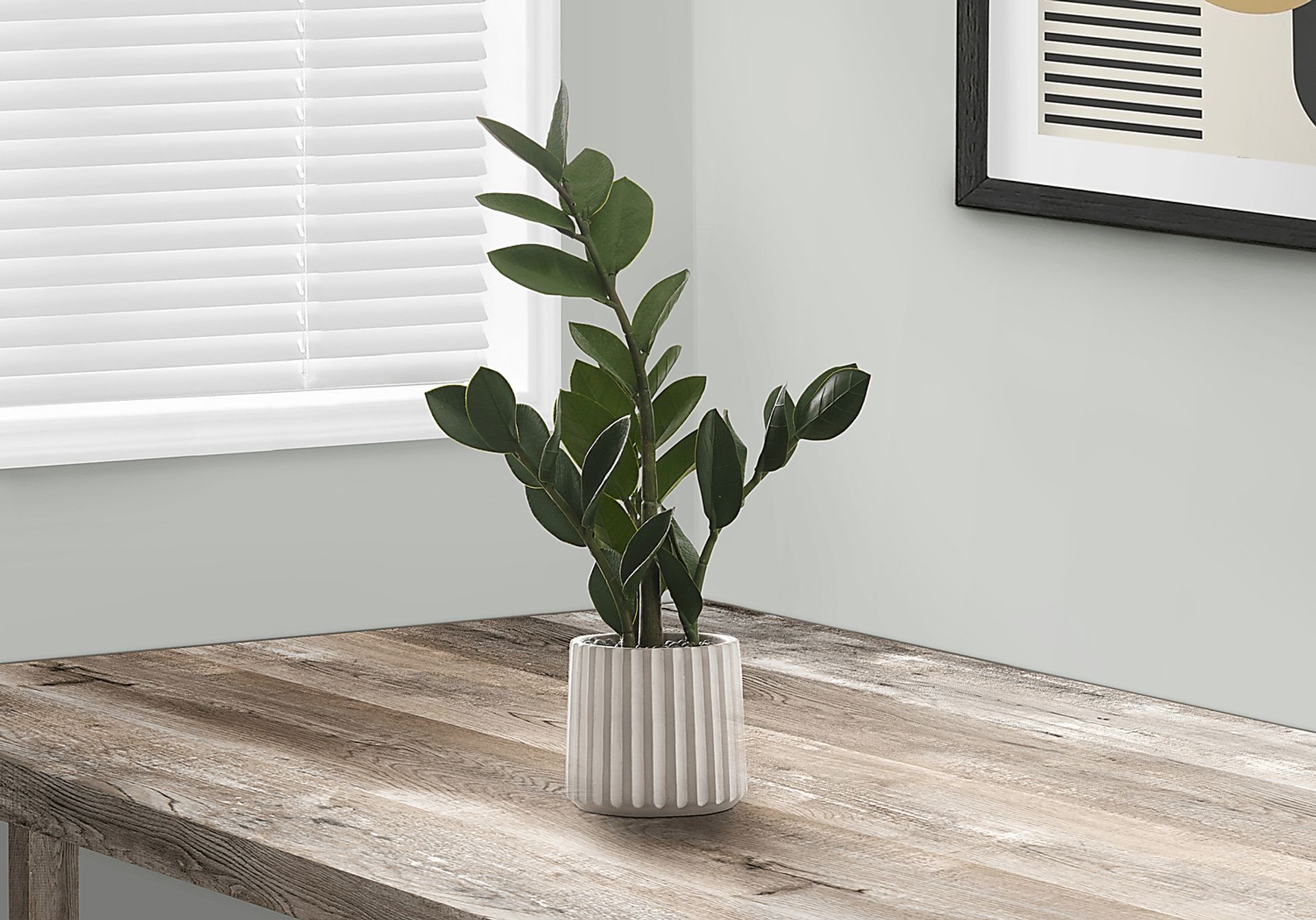 Neotropical Green Artificial ZZ Plant - Image 2