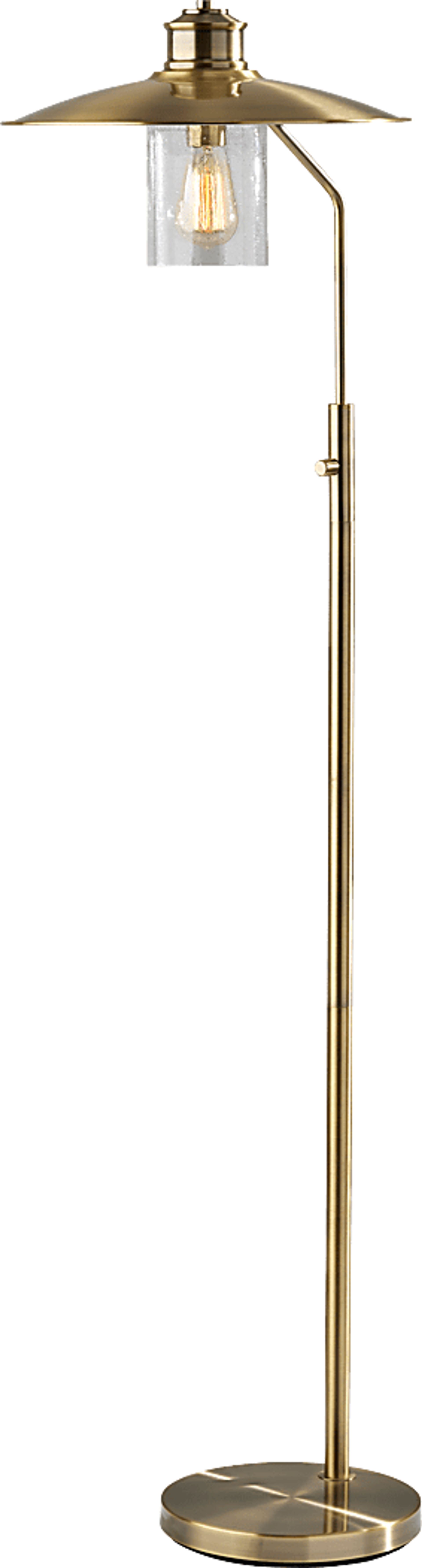 Nephi Creek Brass Floor Lamp - Image 1